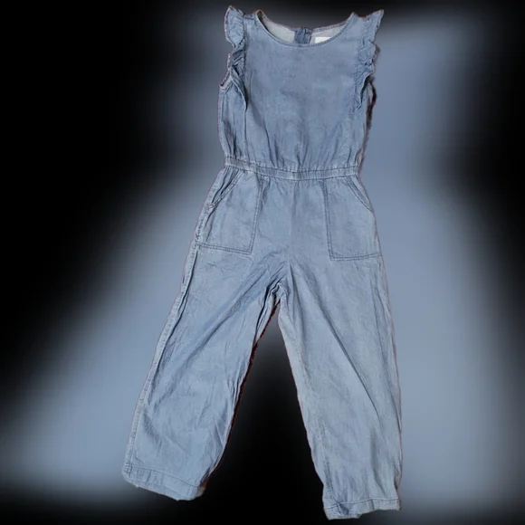 Old Navy Light Blue Denim Jumpsuit - Picture 2 of 5